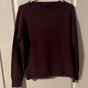 Denver Hayes Deep Burgundy Crew Neck Sweater